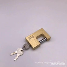 Top security Viro/Yeti Rectangular three side dotted Computer key Brass padlock